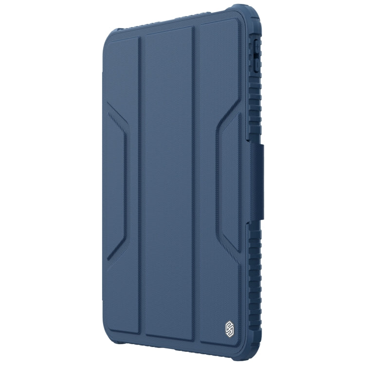 For iPad 10th Gen 10.9 2022 NILLKIN Bumper Pro Leather Tablet Case with Pen Slot & Sleep / Wake-up Function(Blue)