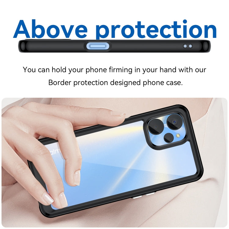 For Realme 9i 5G Colorful Series Acrylic + TPU Phone Case