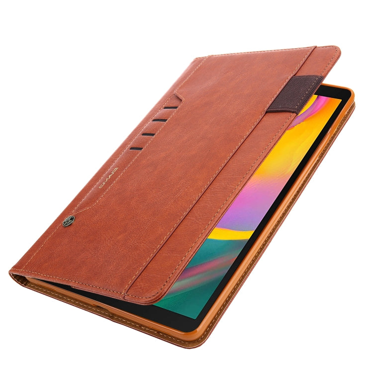 For Galaxy Tab A10.1 2019/T510 CMai2 Tmall Kaka Litchi Texture Horizontal Flip Leather Case with Holder & Card Slot & Photo Frame & Pen Slot