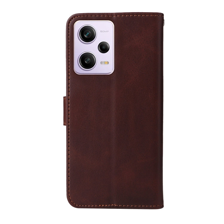 For Xiaomi Redmi Note 12 Pro 5G China Classic Calf Texture Flip Leather Case