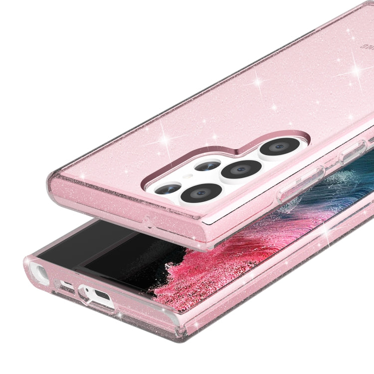 For Samsung Galaxy S23 Ultra 5G Shockproof Terminator Style Glitter Powder Phone Case