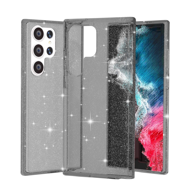 For Samsung Galaxy S23 Ultra 5G Shockproof Terminator Style Glitter Powder Phone Case