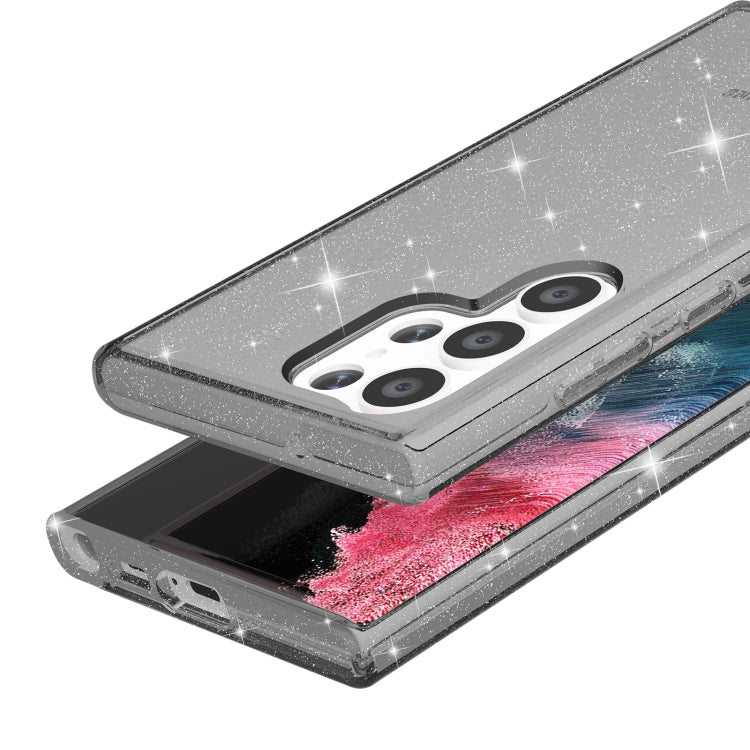 For Samsung Galaxy S23 Ultra 5G Shockproof Terminator Style Glitter Powder Phone Case