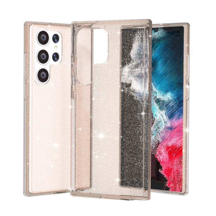 For Samsung Galaxy S23 Ultra 5G Shockproof Terminator Style Glitter Powder Phone Case