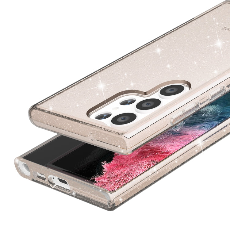 For Samsung Galaxy S23 Ultra 5G Shockproof Terminator Style Glitter Powder Phone Case
