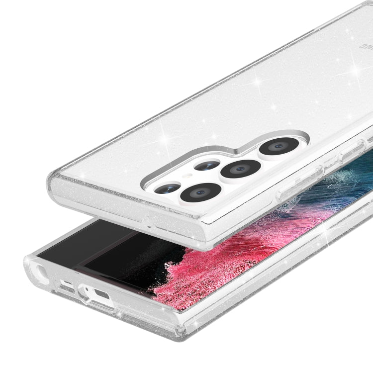 For Samsung Galaxy S23 Ultra 5G Shockproof Terminator Style Glitter Powder Phone Case