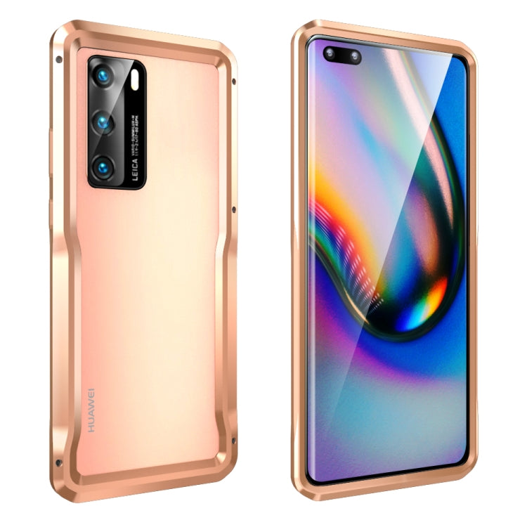 For Huawei P40 Metal Buckle Anti-fall Protective Case