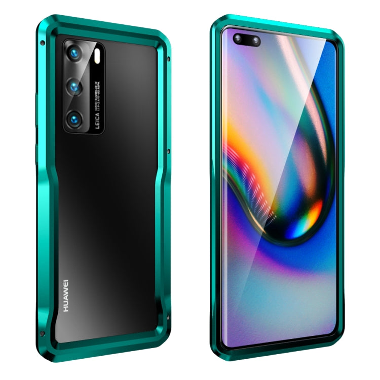 For Huawei P40 Metal Buckle Anti-fall Protective Case