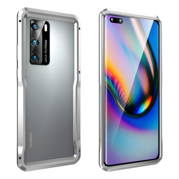 For Huawei P40 Metal Buckle Anti-fall Protective Case