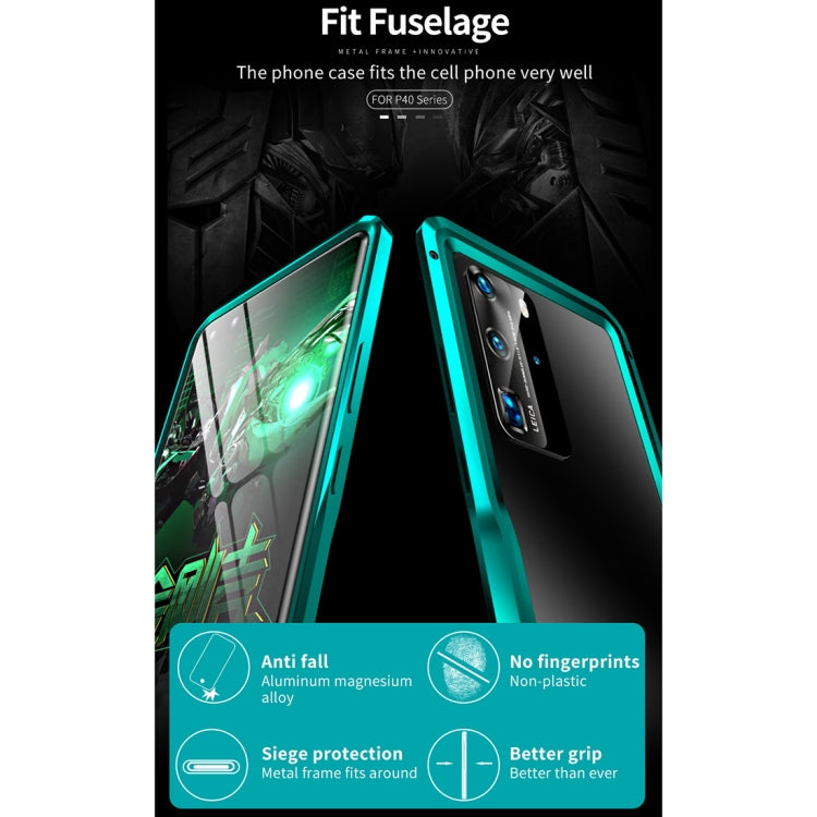 For Huawei P40 Pro Metal Buckle Anti-fall Protective Case