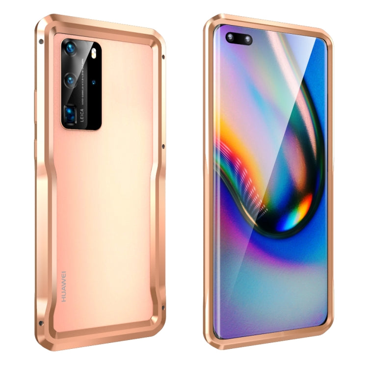 For Huawei P40 Pro Metal Buckle Anti-fall Protective Case