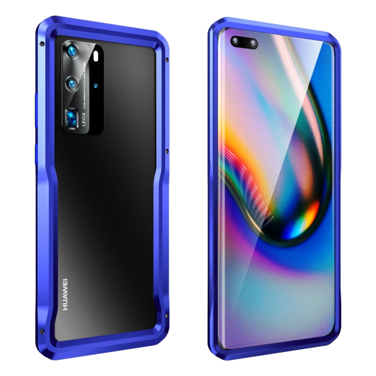 For Huawei P40 Pro Metal Buckle Anti-fall Protective Case