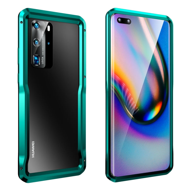 For Huawei P40 Pro Metal Buckle Anti-fall Protective Case