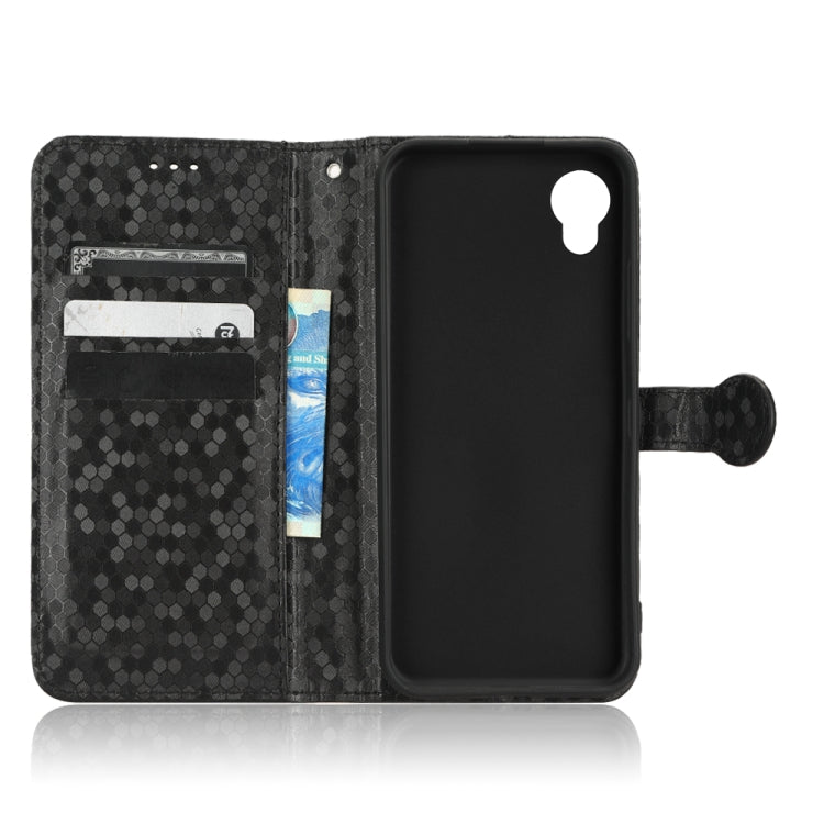 For Kyocera Digno BX2 Honeycomb Dot Texture Leather Phone Case