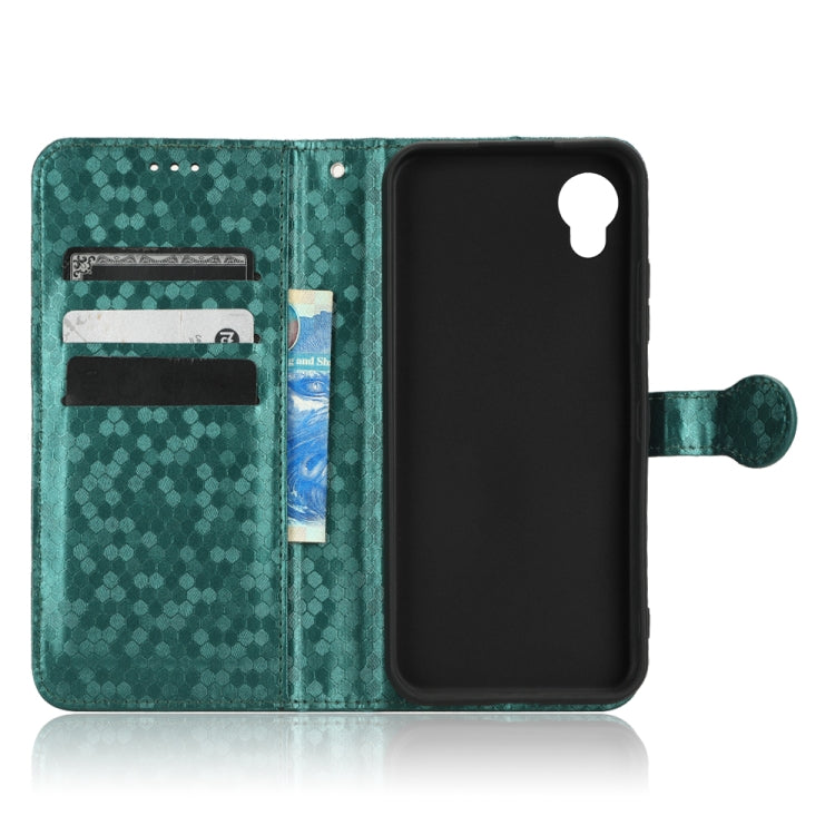For Kyocera Digno BX2 Honeycomb Dot Texture Leather Phone Case