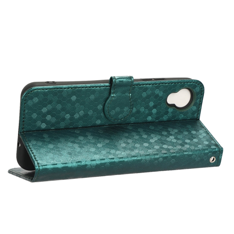 For Kyocera Digno BX2 Honeycomb Dot Texture Leather Phone Case