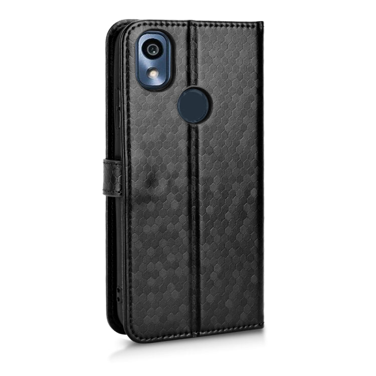 For Kyocera KY-51B Honeycomb Dot Texture Leather Phone Case
