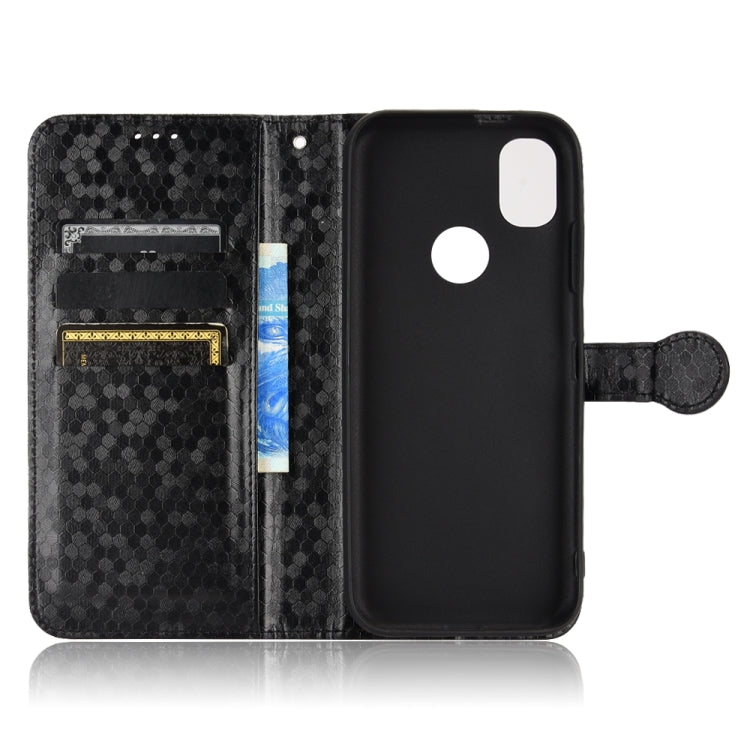 For Kyocera KY-51B Honeycomb Dot Texture Leather Phone Case