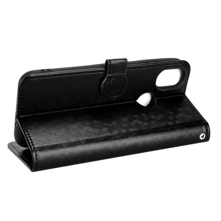 For Kyocera KY-51B Honeycomb Dot Texture Leather Phone Case