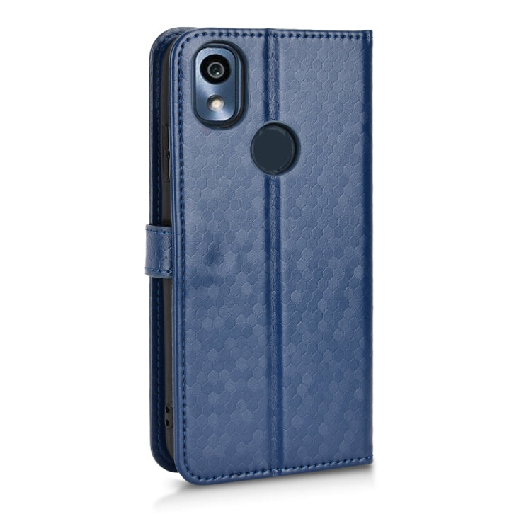 For Kyocera KY-51B Honeycomb Dot Texture Leather Phone Case