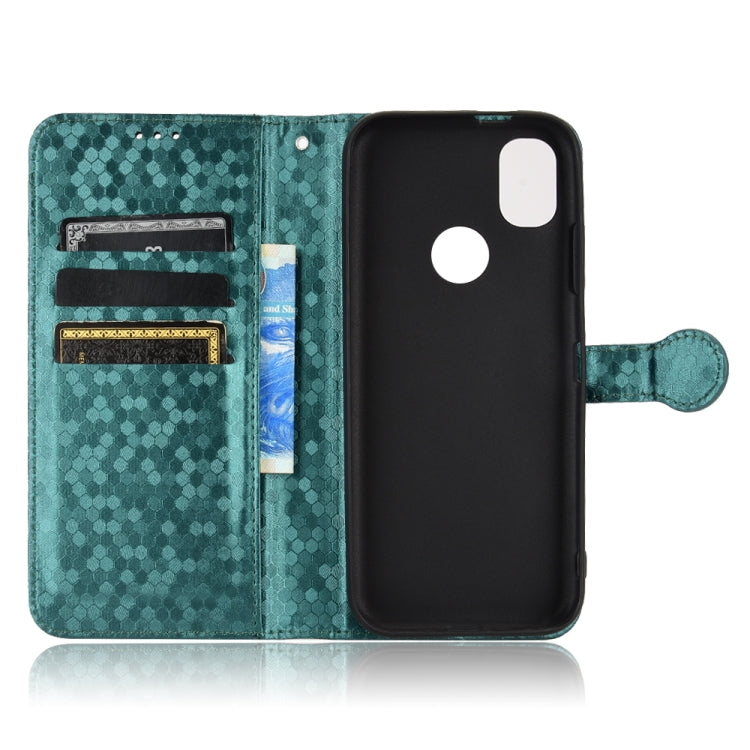 For Kyocera KY-51B Honeycomb Dot Texture Leather Phone Case