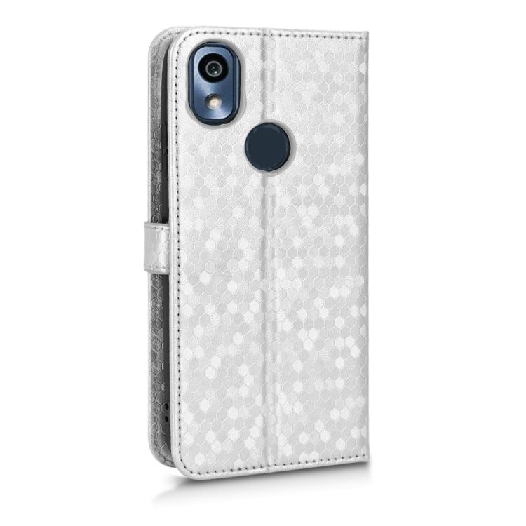 For Kyocera KY-51B Honeycomb Dot Texture Leather Phone Case