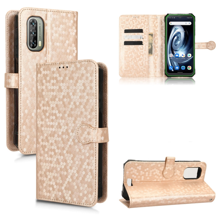 For Blackview BV7100 Honeycomb Dot Texture Leather Phone Case