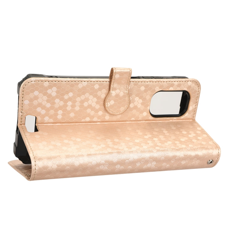 For Blackview BV7100 Honeycomb Dot Texture Leather Phone Case