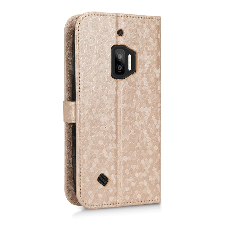 For Oukitel WP12 / 12 Pro Honeycomb Dot Texture Leather Phone Case