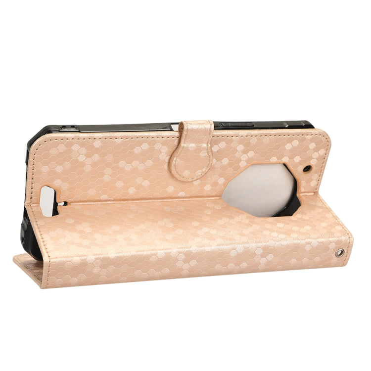 For Oukitel WP13 Honeycomb Dot Texture Leather Phone Case