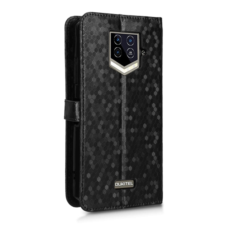 For Oukitel WP15 Honeycomb Dot Texture Leather Phone Case