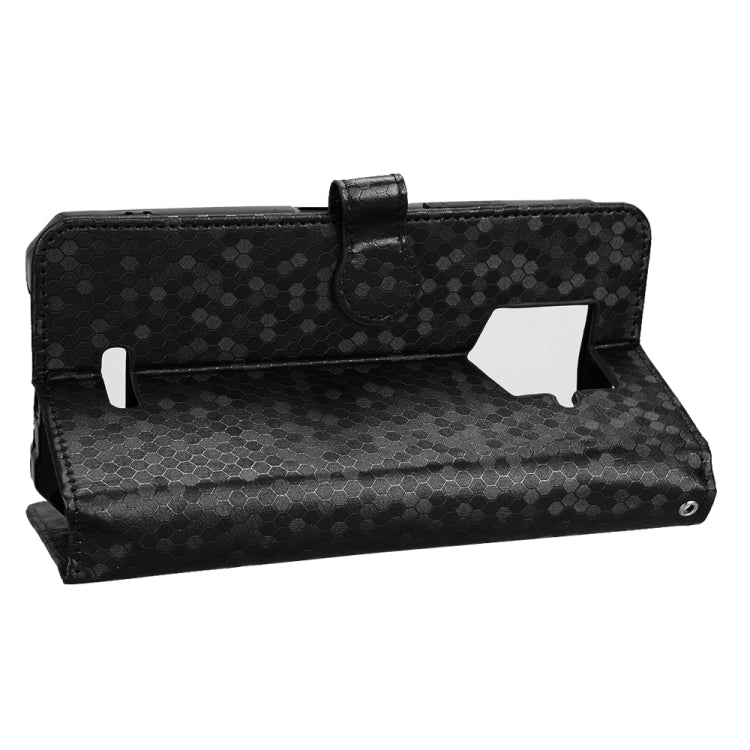 For Oukitel WP15 Honeycomb Dot Texture Leather Phone Case