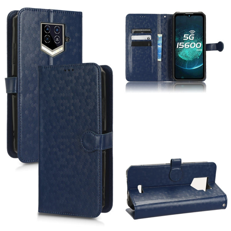 For Oukitel WP15 Honeycomb Dot Texture Leather Phone Case