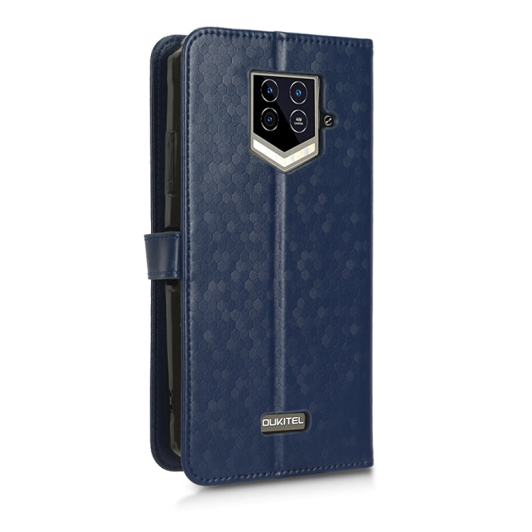 For Oukitel WP15 Honeycomb Dot Texture Leather Phone Case