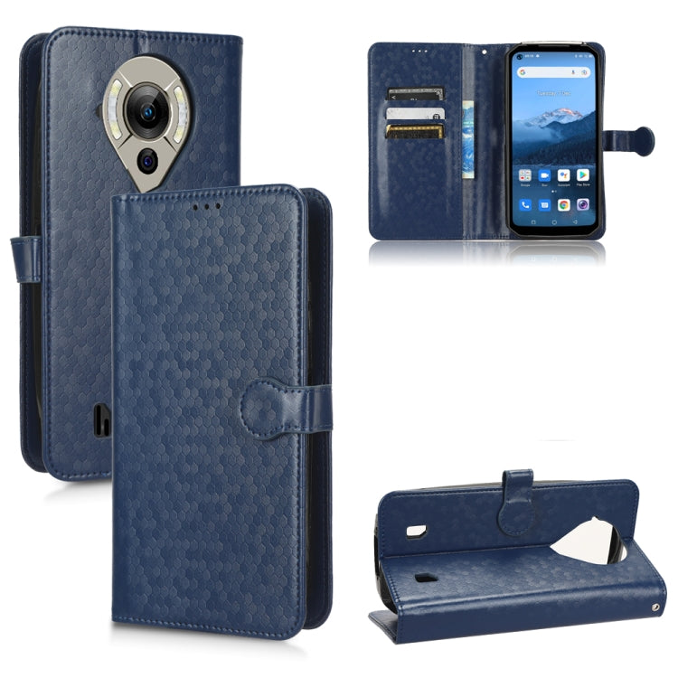For Oukitel WP16 Honeycomb Dot Texture Leather Phone Case
