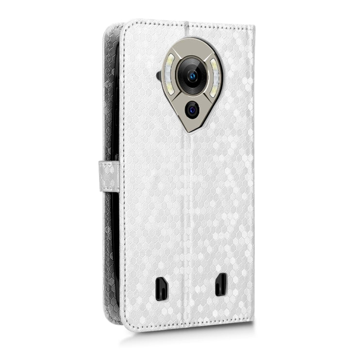 For Oukitel WP16 Honeycomb Dot Texture Leather Phone Case
