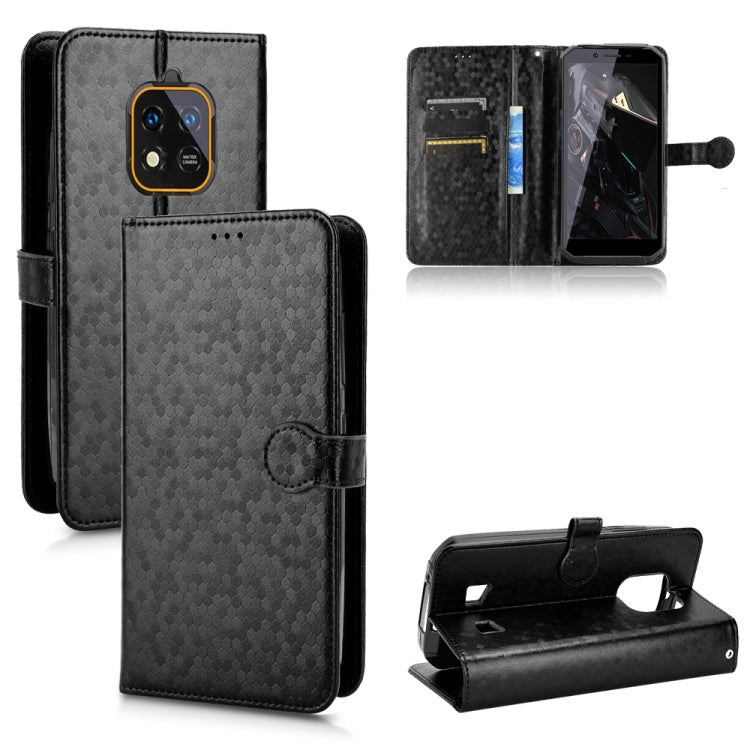 For Oukitel WP18 Honeycomb Dot Texture Leather Phone Case
