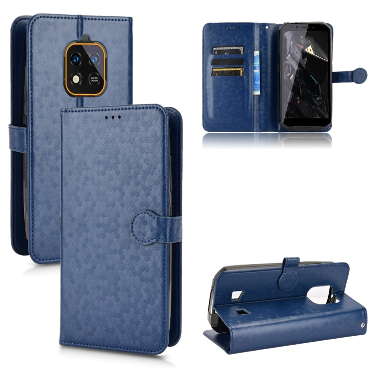 For Oukitel WP18 Honeycomb Dot Texture Leather Phone Case