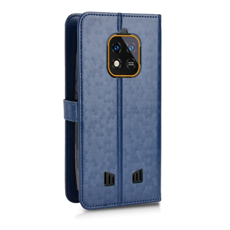 For Oukitel WP18 Honeycomb Dot Texture Leather Phone Case