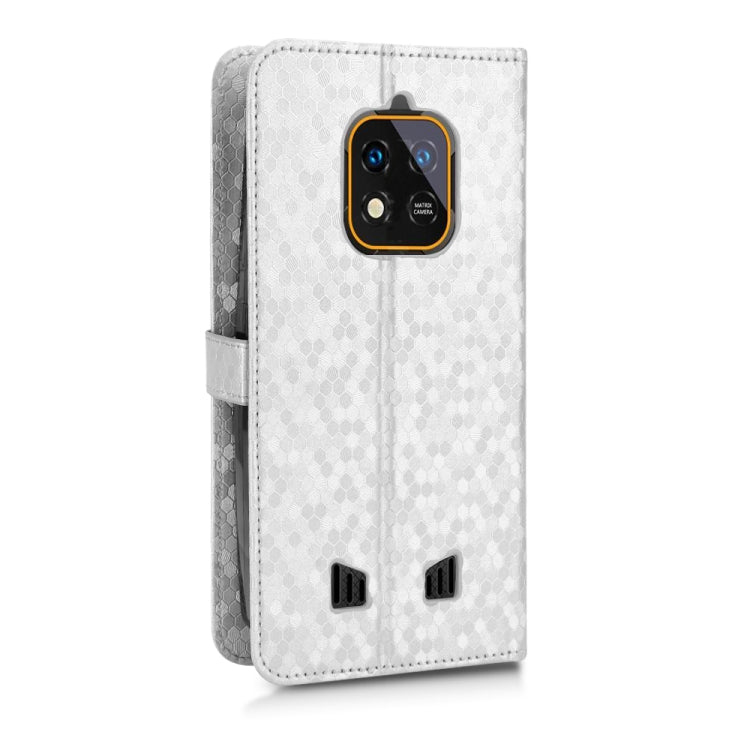 For Oukitel WP18 Honeycomb Dot Texture Leather Phone Case