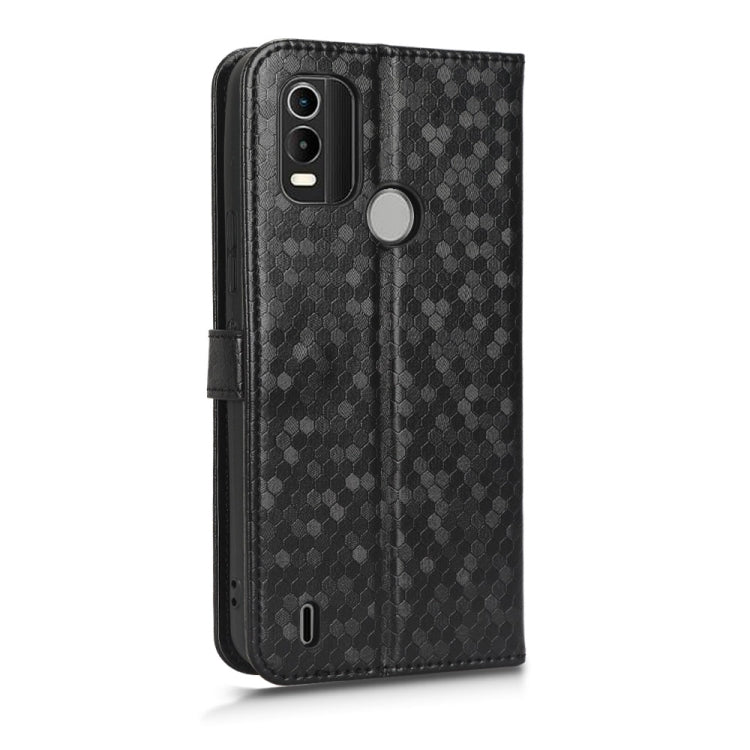 For Nokia C21 Plus Honeycomb Dot Texture Leather Phone Case