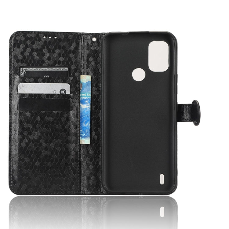 For Nokia C21 Plus Honeycomb Dot Texture Leather Phone Case
