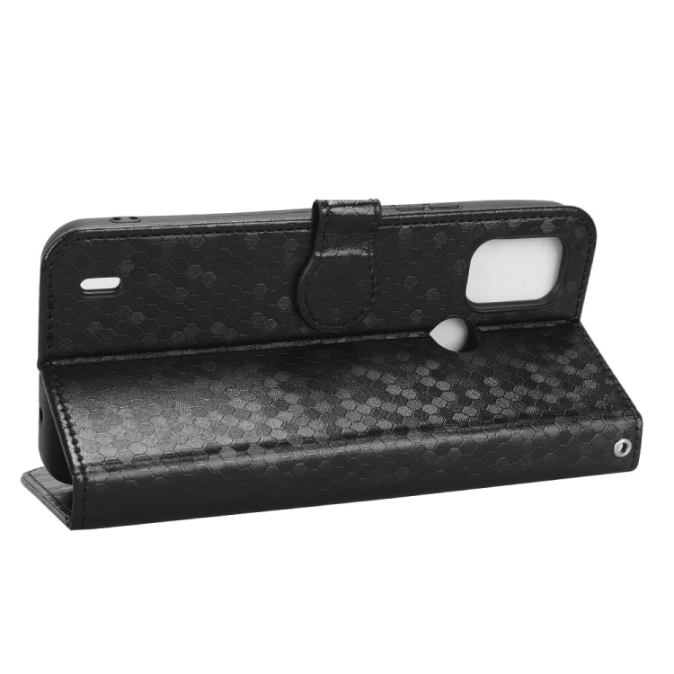 For Nokia C21 Plus Honeycomb Dot Texture Leather Phone Case