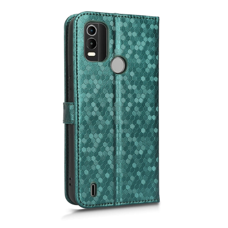 For Nokia C21 Plus Honeycomb Dot Texture Leather Phone Case