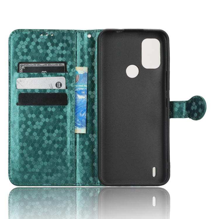 For Nokia C21 Plus Honeycomb Dot Texture Leather Phone Case