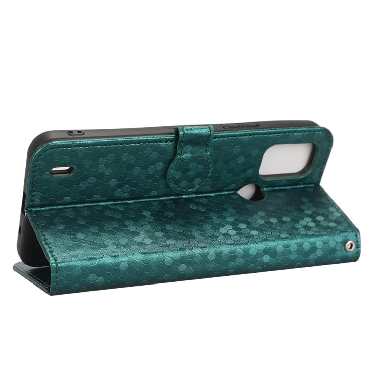 For Nokia C21 Plus Honeycomb Dot Texture Leather Phone Case