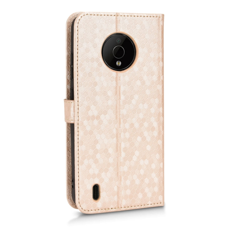 For Nokia C200 Honeycomb Dot Texture Leather Phone Case