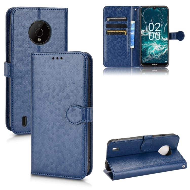 For Nokia C200 Honeycomb Dot Texture Leather Phone Case