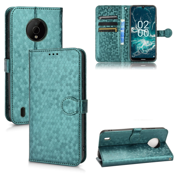 For Nokia C200 Honeycomb Dot Texture Leather Phone Case