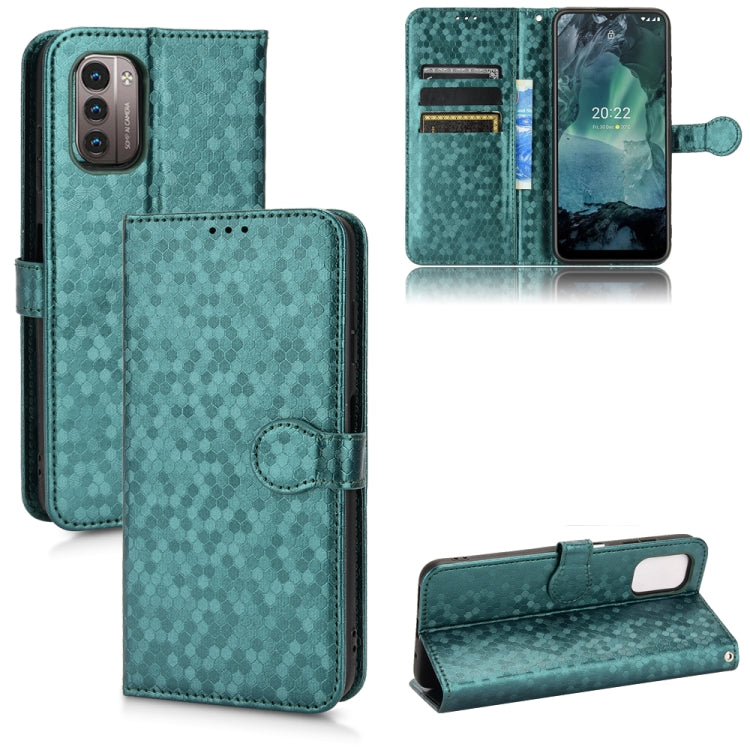 For Nokia G21 Honeycomb Dot Texture Leather Phone Case